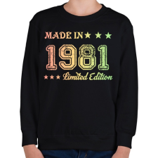 PRINTFASHION 1981 - Gyerek pulóver - Fekete gyerek pulóver, kardigán
