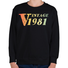 PRINTFASHION 1981 - Gyerek pulóver - Fekete gyerek pulóver, kardigán