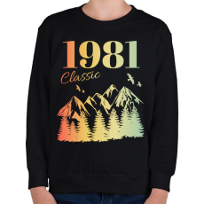 PRINTFASHION 1981 - Gyerek pulóver - Fekete