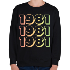 PRINTFASHION 1981 - Gyerek pulóver - Fekete