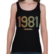 PRINTFASHION 1981 - Női atléta - Fekete női trikó