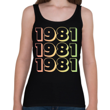 PRINTFASHION 1981 - Női atléta - Fekete női trikó