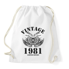 PRINTFASHION 1981 - Sportzsák, Tornazsák - Fehér tornazsák