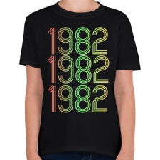 PRINTFASHION 1982 - Gyerek póló - Fekete gyerek póló
