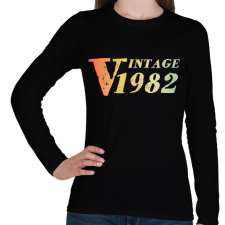 PRINTFASHION 1982 - Női hosszú ujjú póló - Fekete női póló