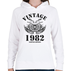 PRINTFASHION 1982 - Női kapucnis pulóver - Fehér