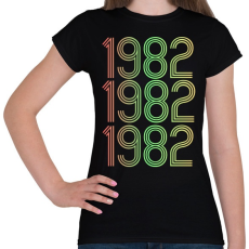PRINTFASHION 1982 - Női póló - Fekete