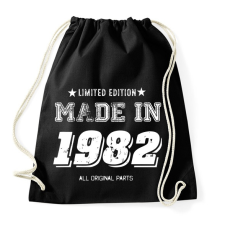 PRINTFASHION 1982 - Sportzsák, Tornazsák - Fekete tornazsák