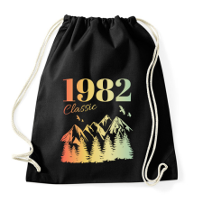 PRINTFASHION 1982 - Sportzsák, Tornazsák - Fekete tornazsák