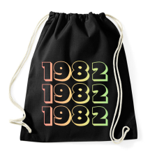 PRINTFASHION 1982 - Sportzsák, Tornazsák - Fekete tornazsák