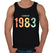 PRINTFASHION 1983 - Férfi atléta - Fekete atléta, trikó