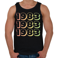 PRINTFASHION 1983 - Férfi atléta - Fekete