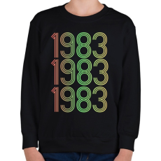 PRINTFASHION 1983 - Gyerek pulóver - Fekete