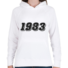 PRINTFASHION 1983 - Női kapucnis pulóver - Fehér női pulóver, kardigán