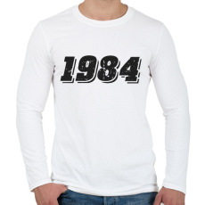 PRINTFASHION 1984 - Férfi hosszú ujjú póló - Fehér