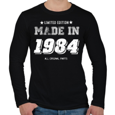 PRINTFASHION 1984 - Férfi hosszú ujjú póló - Fekete férfi póló