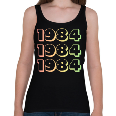 PRINTFASHION 1984 - Női atléta - Fekete