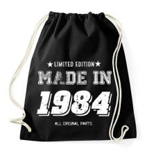 PRINTFASHION 1984 - Sportzsák, Tornazsák - Fekete tornazsák