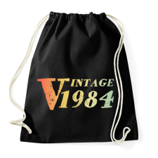 PRINTFASHION 1984 - Sportzsák, Tornazsák - Fekete tornazsák