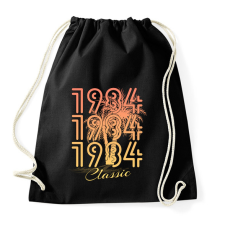 PRINTFASHION 1984 - Sportzsák, Tornazsák - Fekete tornazsák