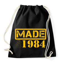 PRINTFASHION 1984 - Sportzsák, Tornazsák - Fekete tornazsák