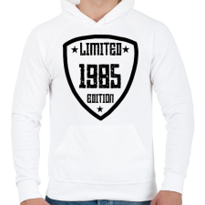 PRINTFASHION 1985 - Férfi kapucnis pulóver - Fehér férfi pulóver, kardigán