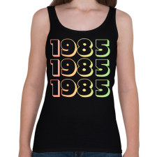 PRINTFASHION 1985 - Női atléta - Fekete női trikó