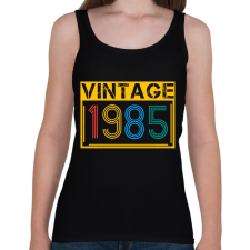PRINTFASHION 1985 - Női atléta - Fekete női trikó