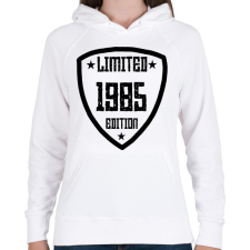 PRINTFASHION 1985 - Női kapucnis pulóver - Fehér női pulóver, kardigán