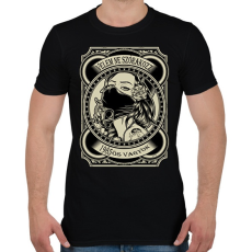PRINTFASHION 1985 Velem ne szórakozz - Férfi póló - Fekete