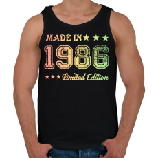 PRINTFASHION 1986 - Férfi atléta - Fekete