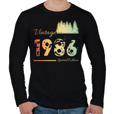 PRINTFASHION 1986 - Férfi hosszú ujjú póló - Fekete férfi póló