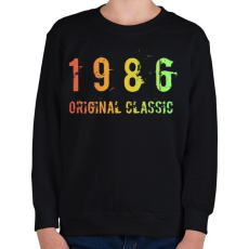PRINTFASHION 1986 - Gyerek pulóver - Fekete