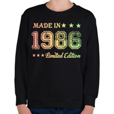 PRINTFASHION 1986 - Gyerek pulóver - Fekete gyerek pulóver, kardigán