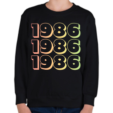 PRINTFASHION 1986 - Gyerek pulóver - Fekete gyerek pulóver, kardigán