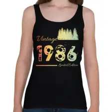 PRINTFASHION 1986 - Női atléta - Fekete női trikó