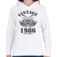 PRINTFASHION 1986 - Női kapucnis pulóver - Fehér