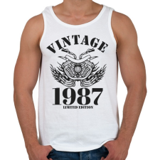 PRINTFASHION 1987 - Férfi atléta - Fehér atléta, trikó