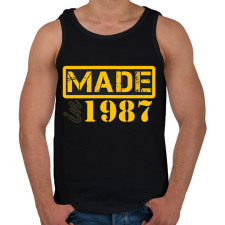 PRINTFASHION 1987 - Férfi atléta - Fekete atléta, trikó