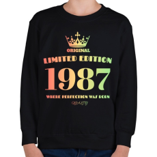 PRINTFASHION 1987 - Gyerek pulóver - Fekete