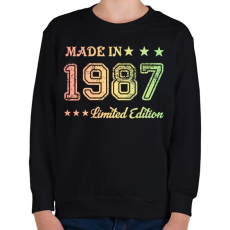 PRINTFASHION 1987 - Gyerek pulóver - Fekete