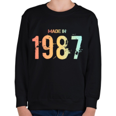 PRINTFASHION 1987 - Gyerek pulóver - Fekete