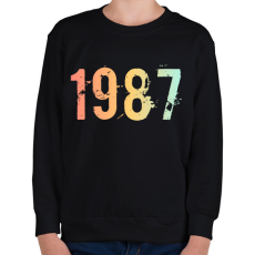 PRINTFASHION 1987 - Gyerek pulóver - Fekete