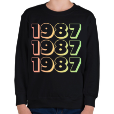 PRINTFASHION 1987 - Gyerek pulóver - Fekete