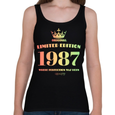 PRINTFASHION 1987 - Női atléta - Fekete