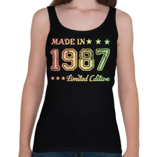 PRINTFASHION 1987 - Női atléta - Fekete női trikó