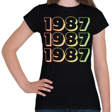 PRINTFASHION 1987 - Női póló - Fekete női póló