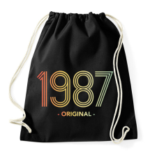 PRINTFASHION 1987 - Sportzsák, Tornazsák - Fekete tornazsák