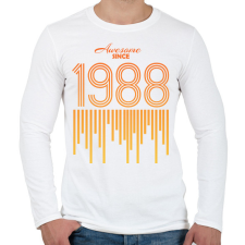 PRINTFASHION 1988 - Férfi hosszú ujjú póló - Fehér férfi póló