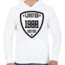 PRINTFASHION 1988 - Férfi kapucnis pulóver - Fehér férfi pulóver, kardigán